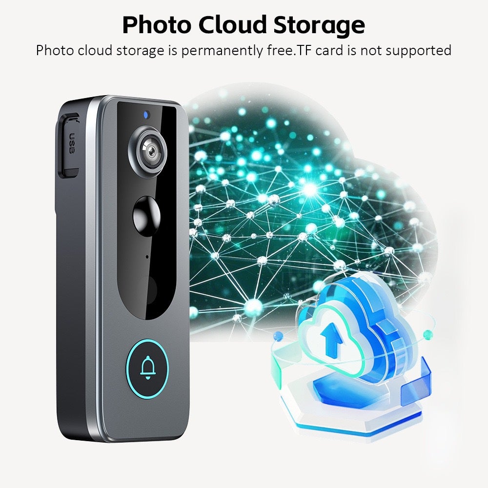 M20-Sonnette vidéo sans fil avec caméra, vision à distance, installation facile, interphone vidéo, sonnette de vision nocturne HD étanche IP65 - 7