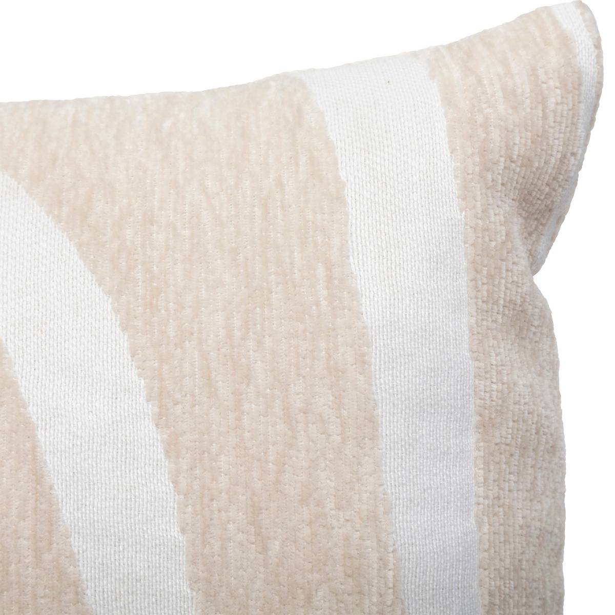 Coussin jacquard Madini beige lin 30x50cm - Atmosphera Créateur d'intérieur - 2