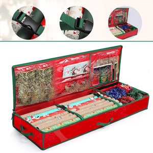 Sac De Rangement Pour Papier Cadeau,Rangement Du Papier Cadeau Boîte De Rangement Pour