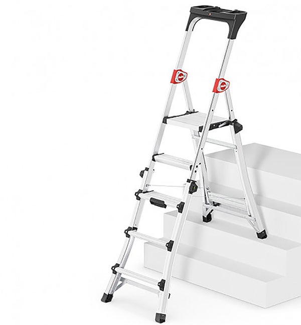 Escabeau télescopique 3 à 5 marches- Hauteur max. de travail 3.10m - 8795-001 - 4