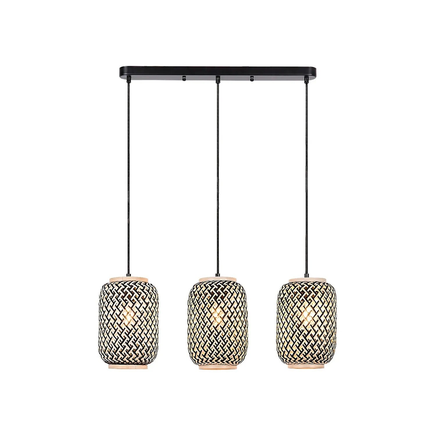 Lampa wisząca Adalla czarny matowa-wielokolorowy 3xE27x40W metal wym:170x57,5x17cm IP20 Rabalux