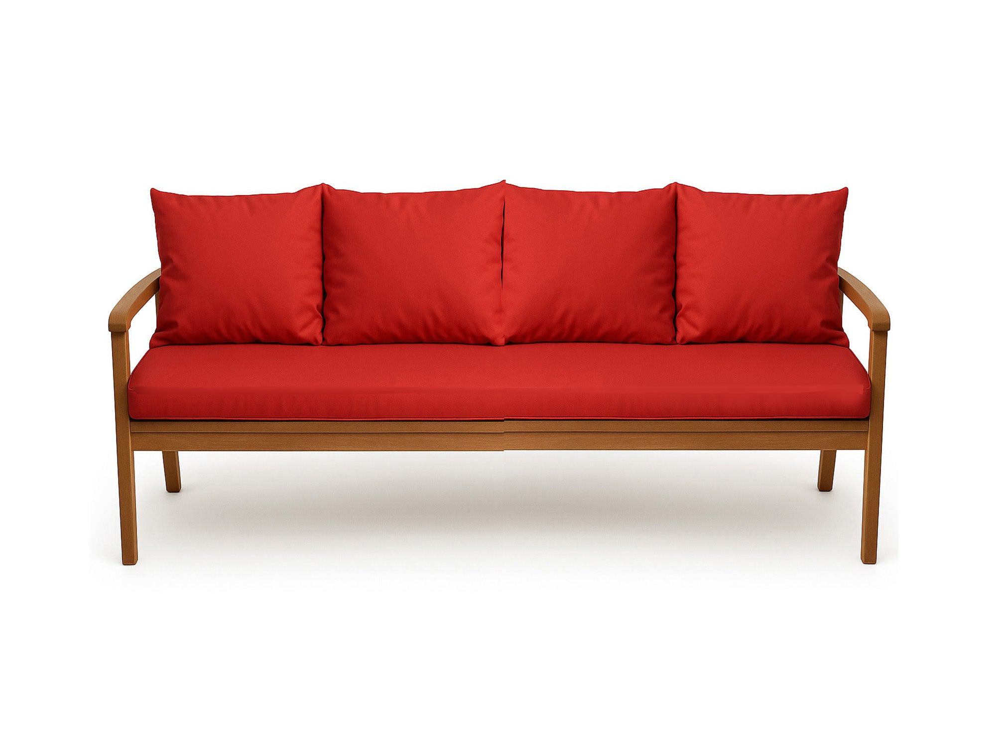 Poduszka ogrodowa na ławkę 170x60x50cm poduszka na meble ogrodowe czerwona, poduszka na balkon taras, poducha ogrodowa na huśtawkę