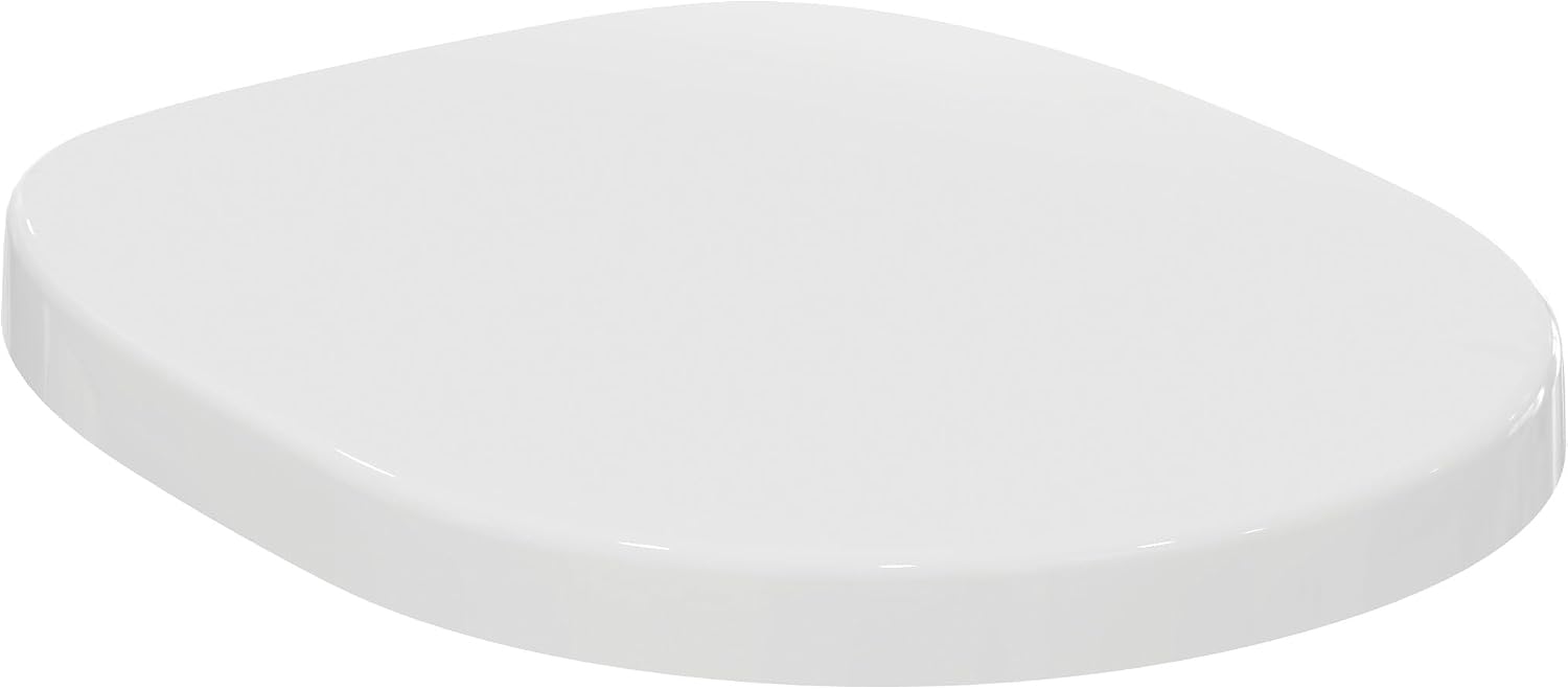 Abattant WC Ideal Standard Connect forme arrondie en duroplast blanc ...