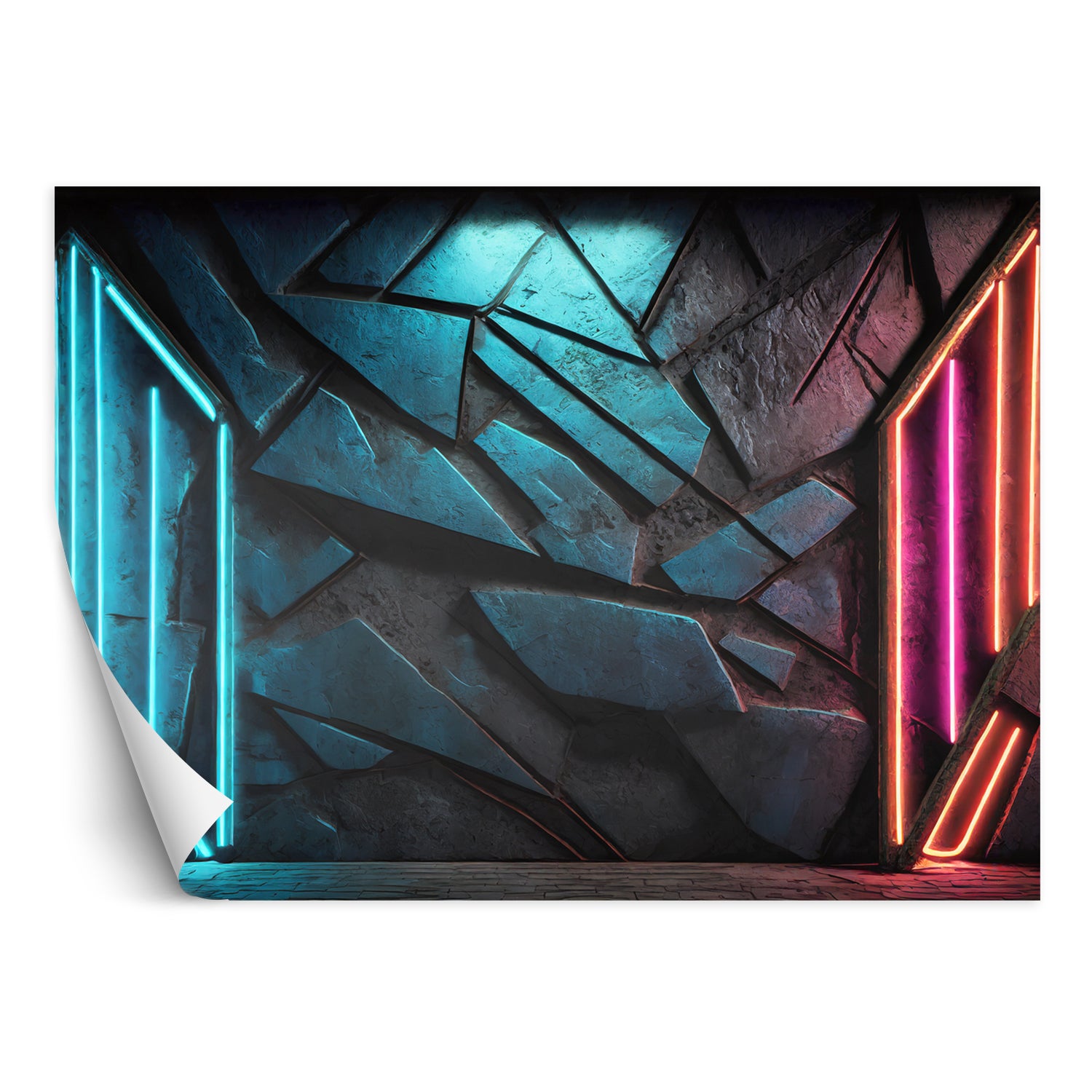 Fototapeta, Futurystyczna tekstura neonowa 400x280