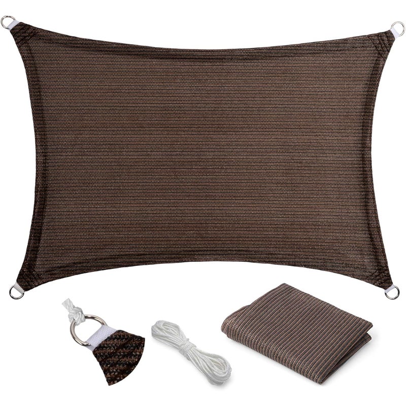 Żagiel przeciwsłoneczny Ochrona przed słońcem wiatrem Markiza z tkaniny PEHD Zewnętrzny żagiel przeciwsłoneczny Odporna promieniowanie markiza ogrodu