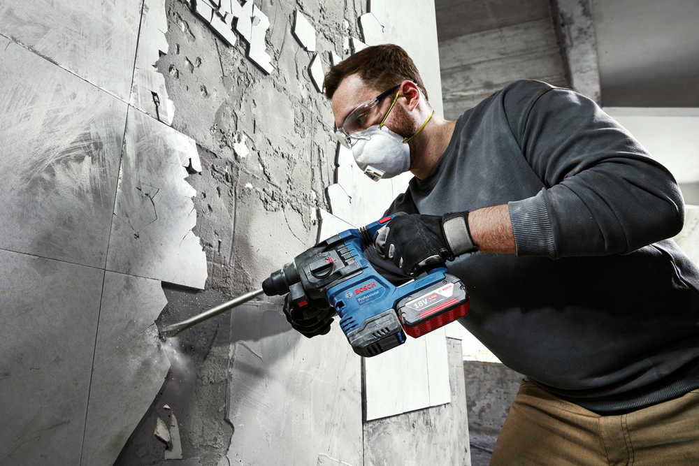 BOSCH PROFESSIONAL GBH 18V-22 SDS-PLUS akumulatorowa wiertarko-wkrętarka udarowa 0611924001 z L-BOXX (tylko produkt) - 4