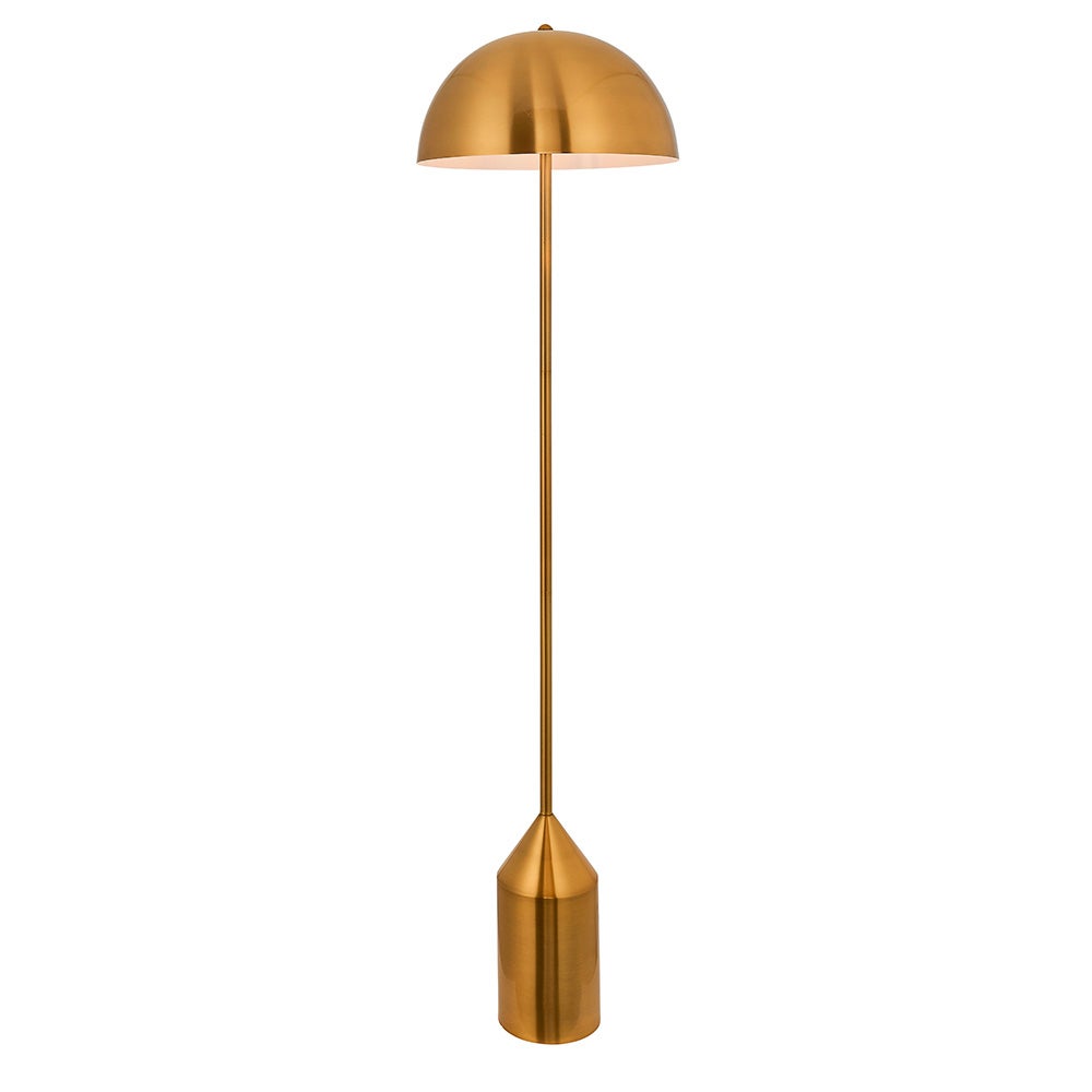 Lampa stojąca kopułowy klosz NOVA antyczna mosiężna 1xE27x60W metal wym:152,5x40x40cm IP20 Endon