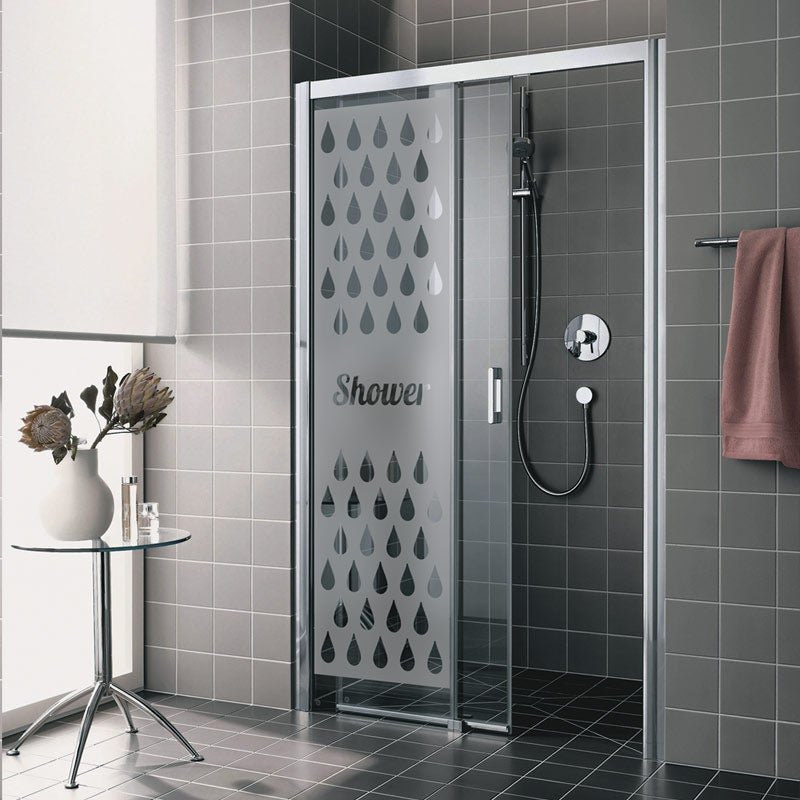 Adesivo porta di doccia Shower - Sticker adesivo - adesivi murali - 185x55cm - 4