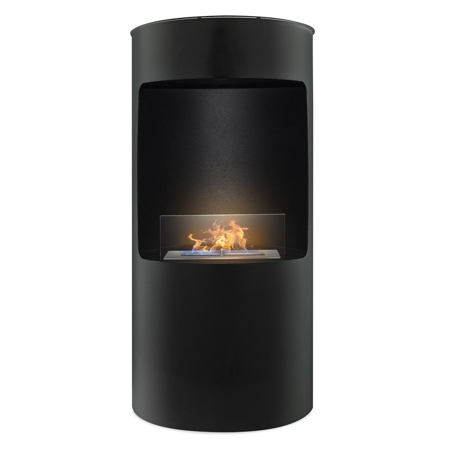 Giulio Cesare - Chimenea de bioetanol de pie con quemador de 1,5L Color negro. Ø40x80 cm - 2