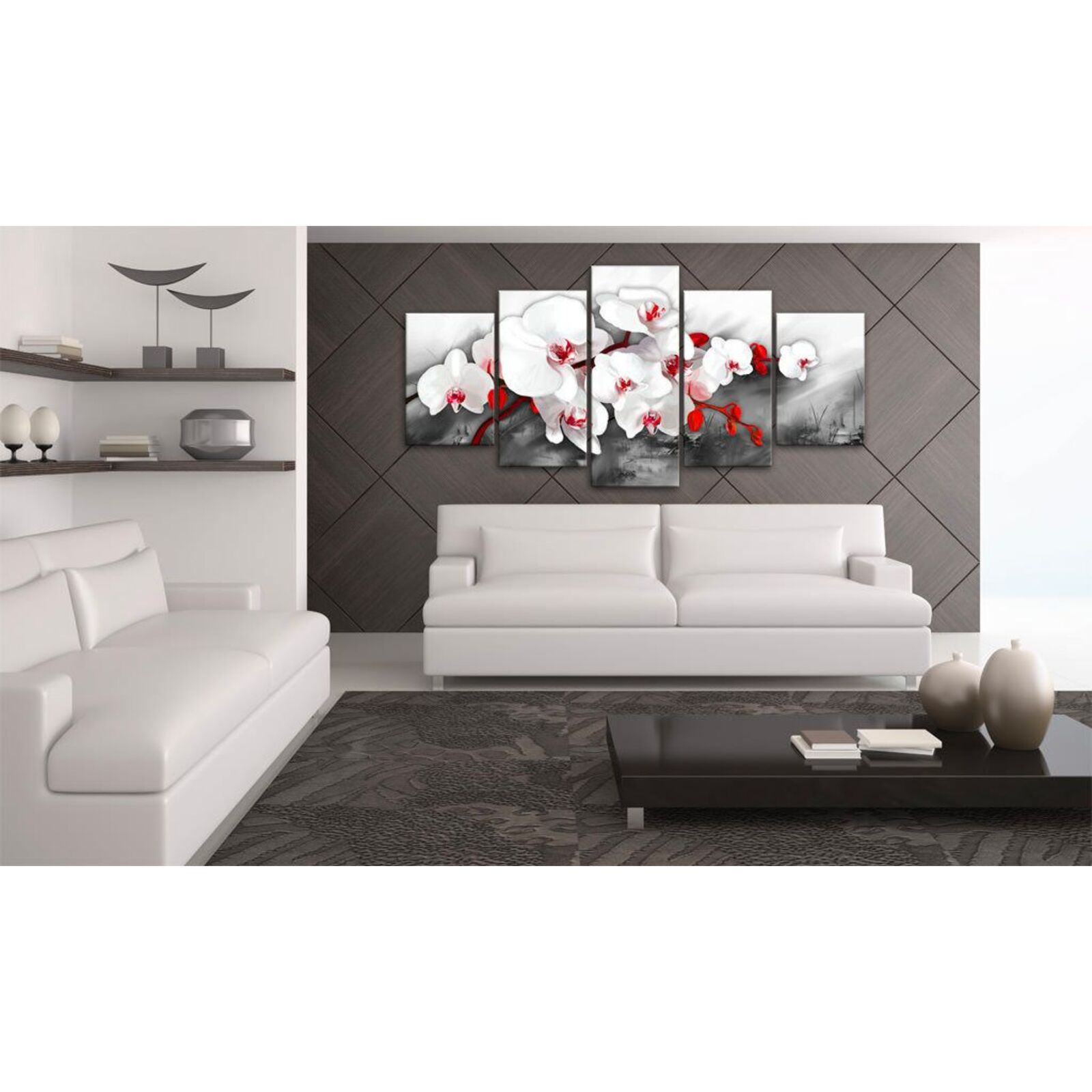 Tableau orchidée unique - 200 x 100 cm - 2