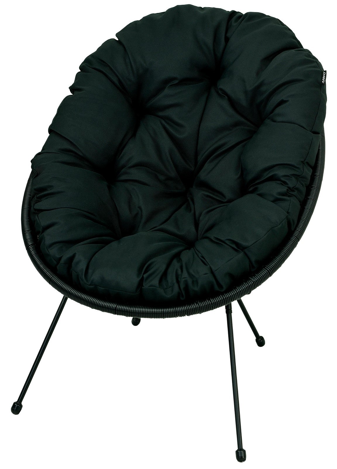 Poduszka na fotel żyłkowy krzesło Acapulco AMPO czarny 1 szt.