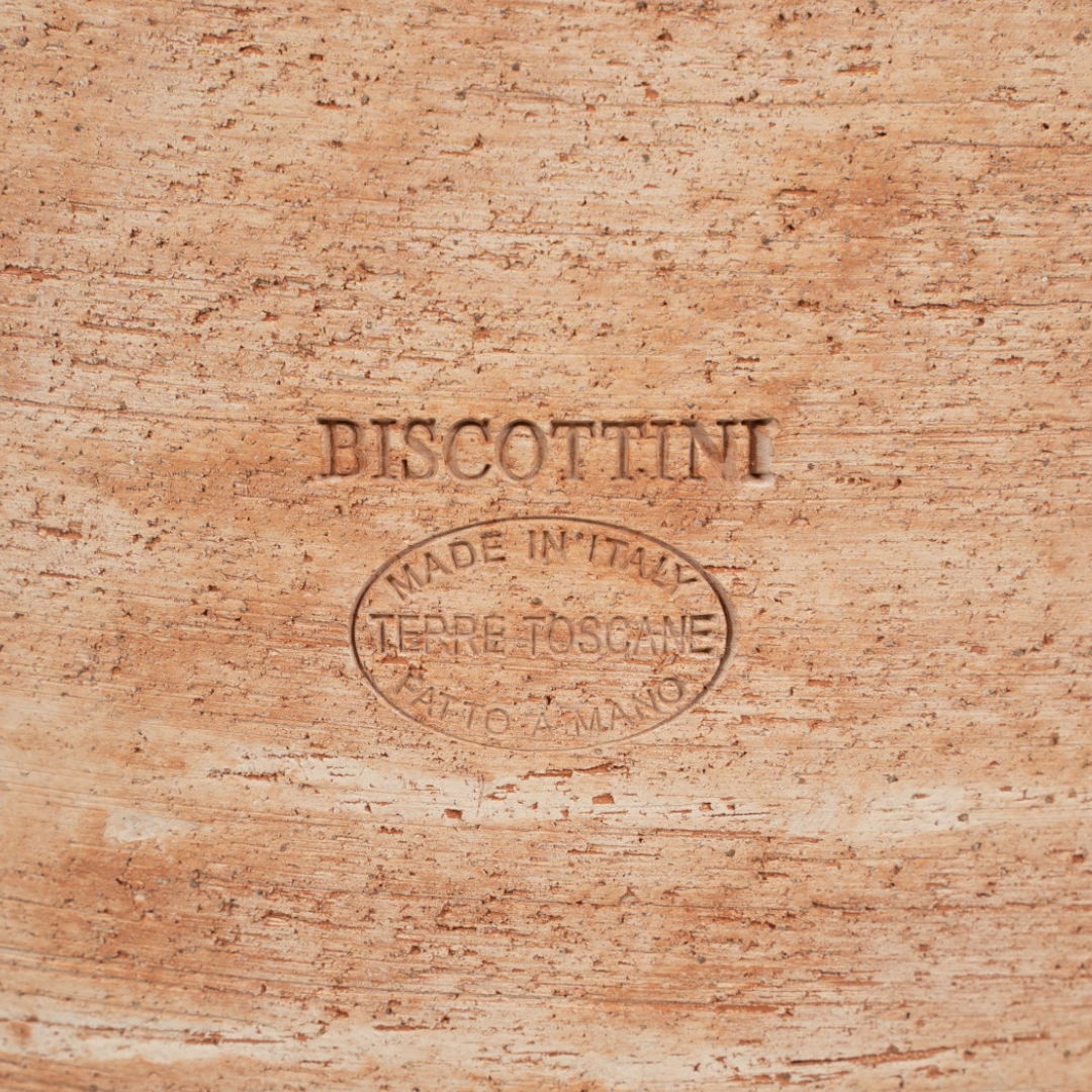 BISCOTTINI Set de 2 Jarres en Terre Cuite Toscane 16x20cm - Vases Décoratifs pour Jardin - Pots pour Petites Plantes d'Intérieur - 9