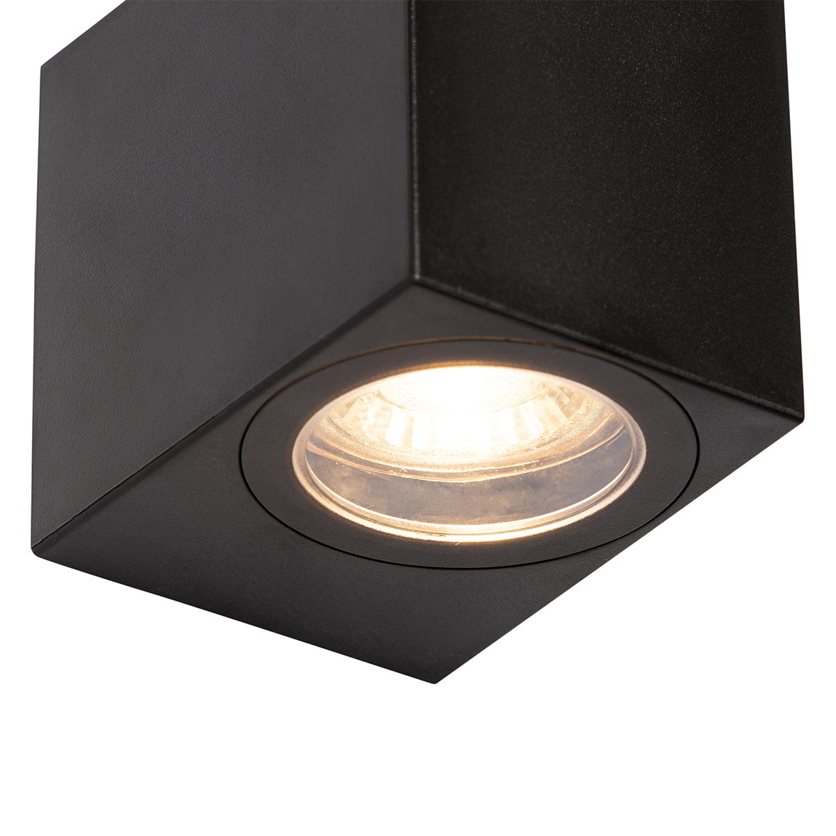 Lampada da parete smart per esterni nera IP65 con Wifi GU10 50mm - Baleno - 4