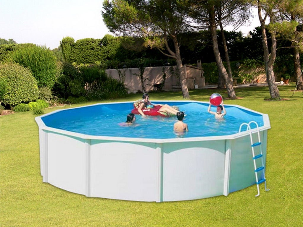 Kit piscine hors-sol acier Toi CANARIAS CIRCULAR ronde 3.50m x 1.20m ...