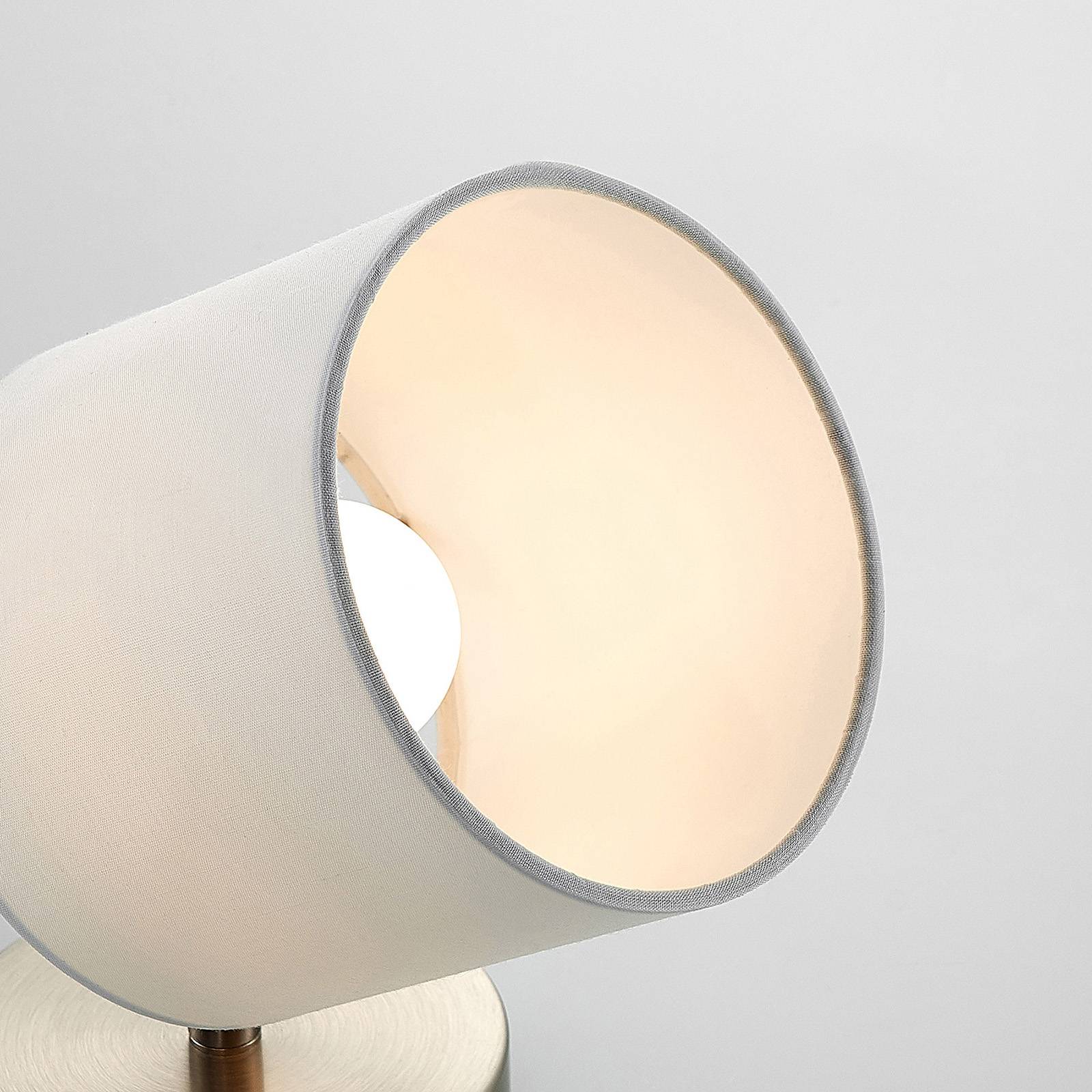 Lindby Stannis applique murale avec textile, nickel mat, Applique, Lampe Murale, Eclairage, Luminaire Mural - 7