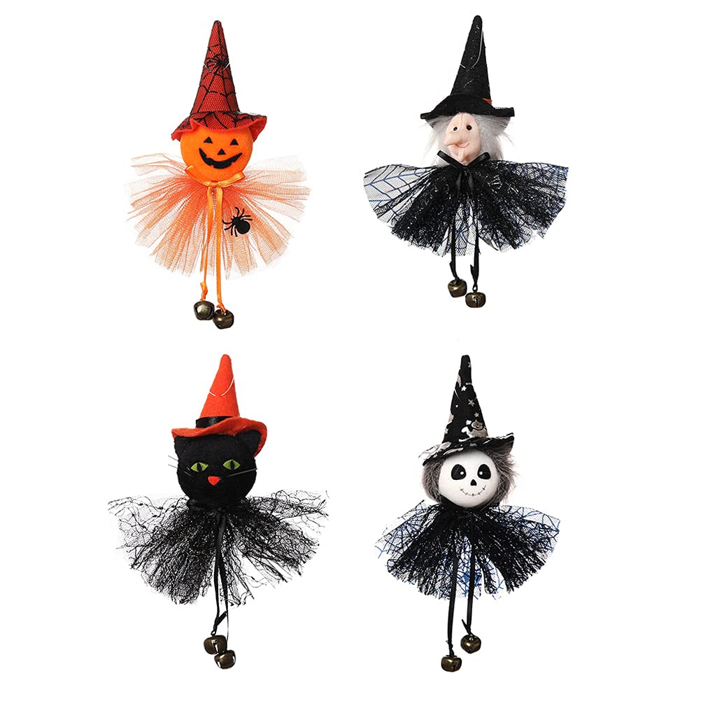 Set De 6 Fantômes Et Citrouilles En Céramique Peinte à La Main - Décor Halloween - Neuf - Fait Main Aux USA