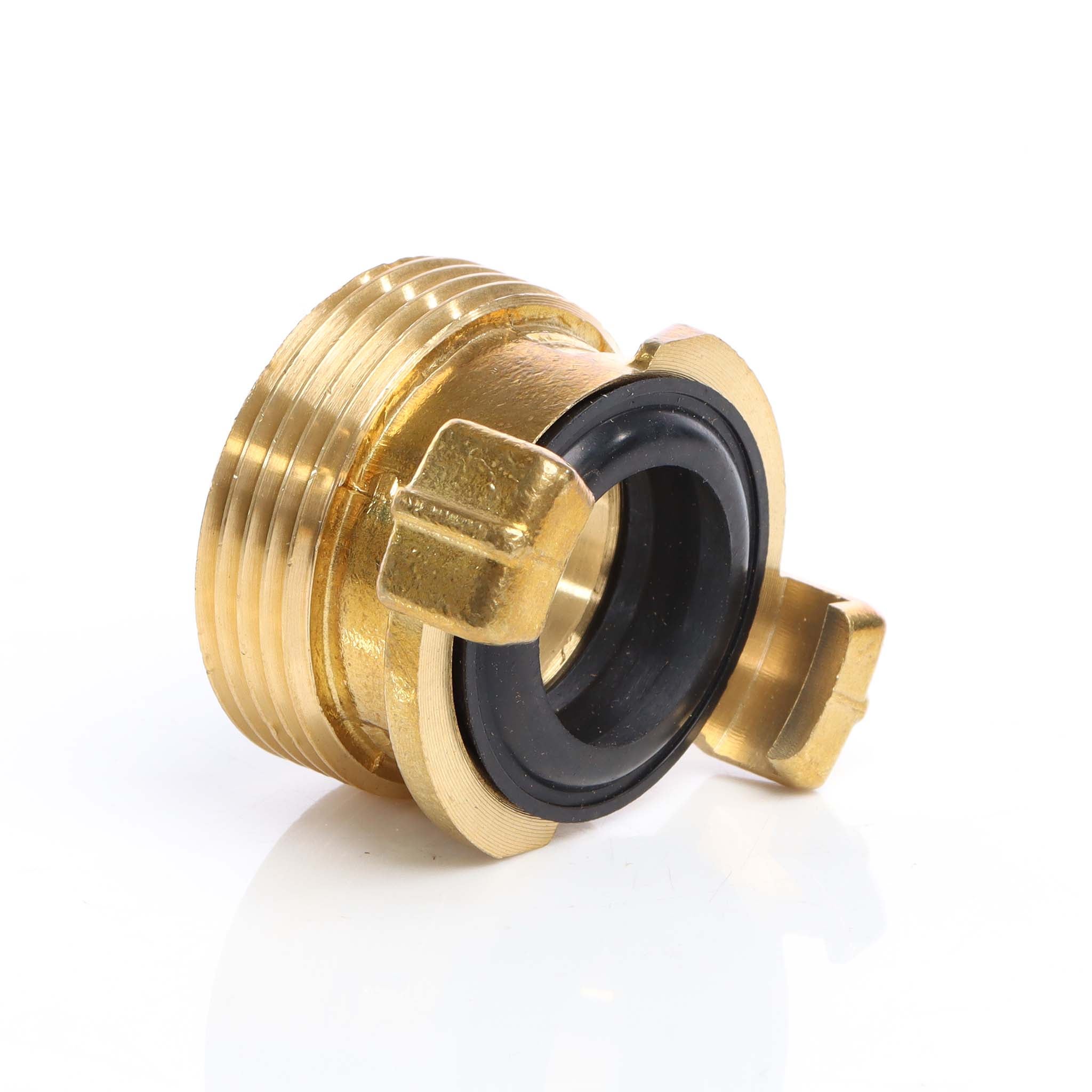 Wiltec Embout De Tuyau En Laiton Avec Griffes - 550 X 320 X 440 Mm - Connecteur De Raccord Rapide - Filetage Femelle DN25 (1") - Pour Tuyau D'eau D'arrosage