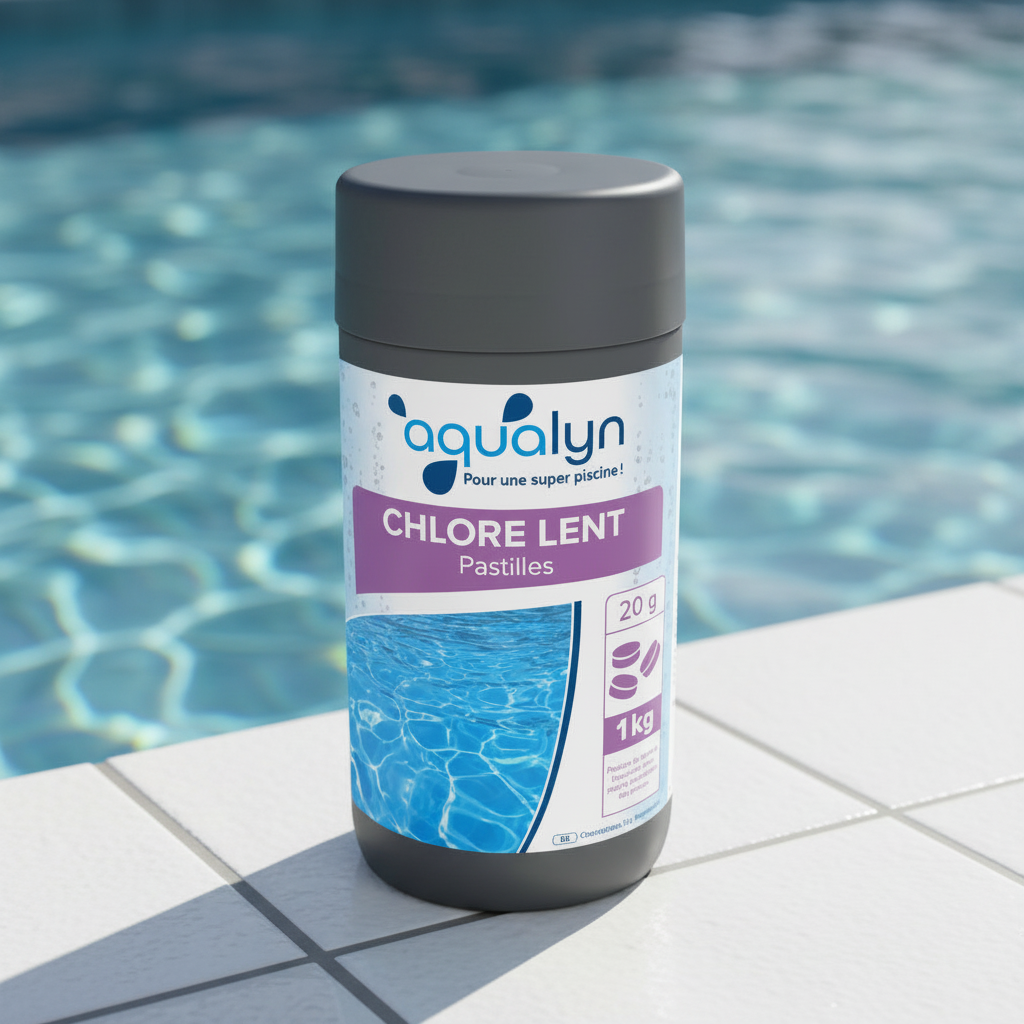 Chlore lent en pastilles de 20 g 1kg - Aqualyn Lot de 2 - 2