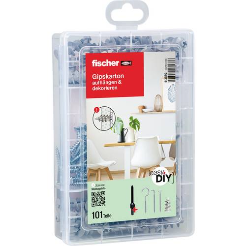 Fischer Meister-Box z GK + wkrętami + hakami (100 sztuk) - 513892
