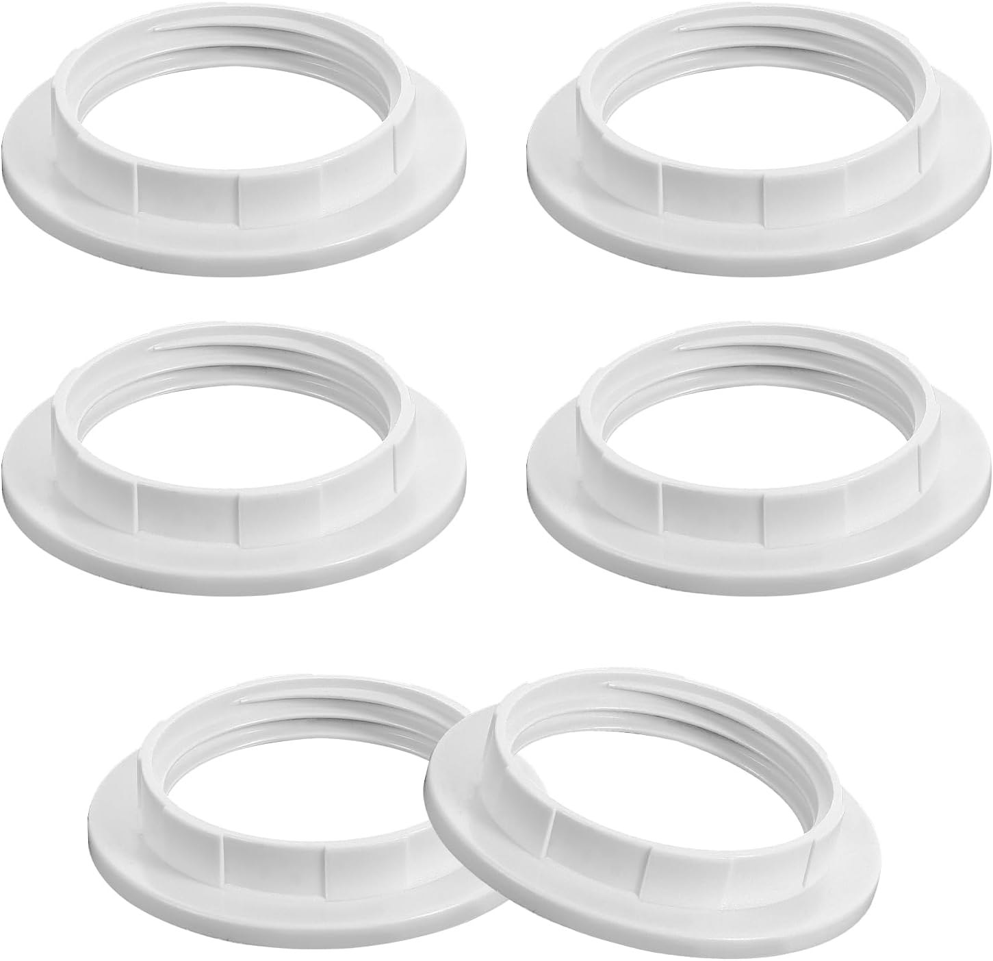 Konwertery pierścieni abażurów - 6 sztuk gwintu plastikowego