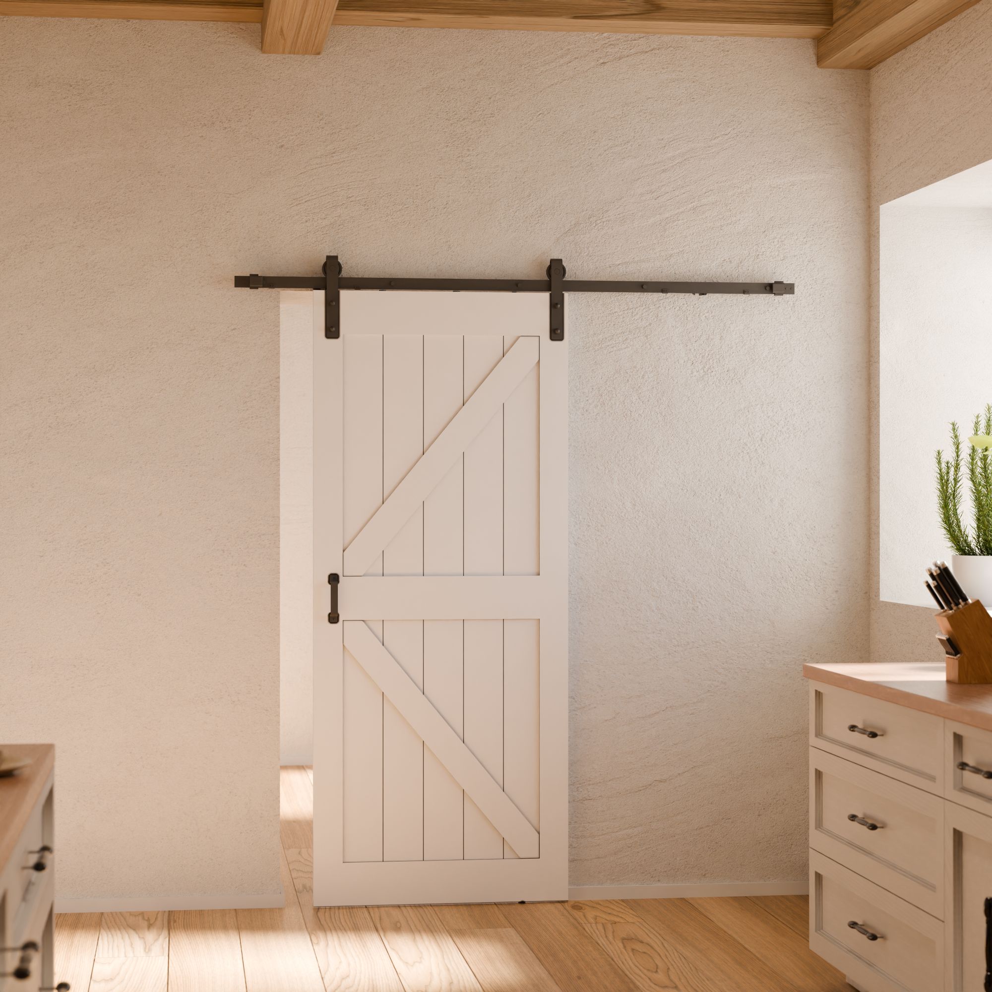 Schulte porte coulissante en bois, 90x215cm, porte intérieure pleine