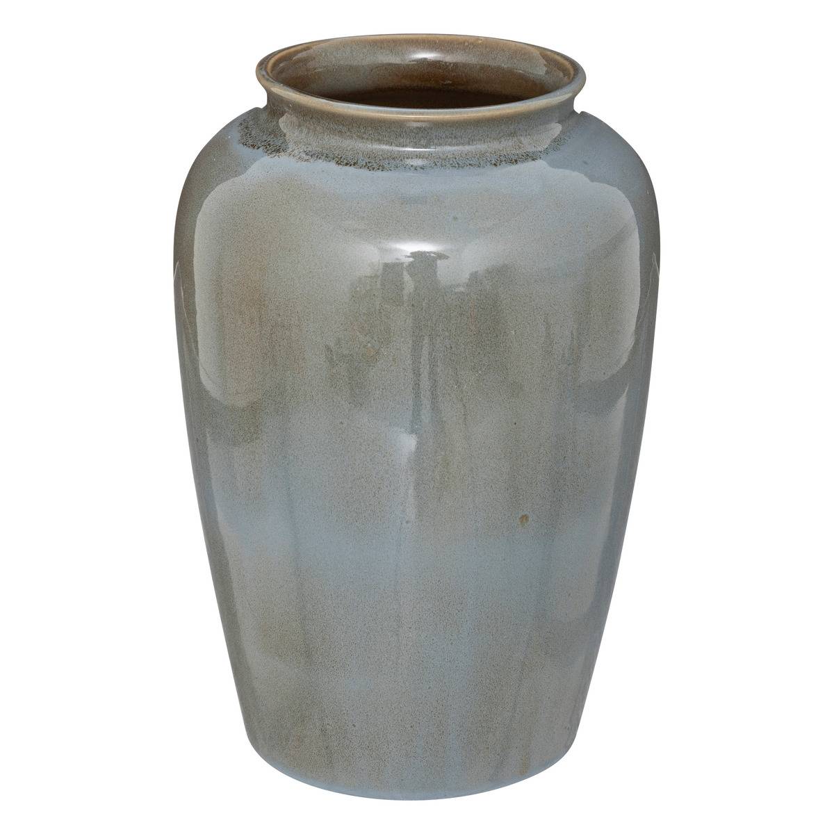 Jarrón seav cerámica - azul-gris - h29 -5 cm - atmosphera créateur d'intérieur