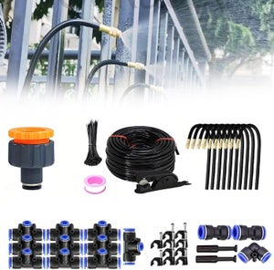 Kit Irrigation Goutte-à-goutte 20 M Avec Buses Réglables 360° – Système Arrosage Automatique Jardin, Pelouse, Serre – Connexion Rapide