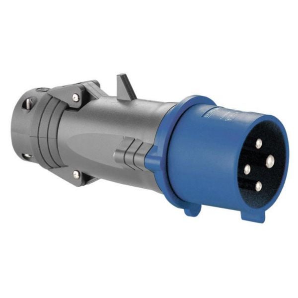 Fiche mobile droite Hypra IP44 16A - 200V~ à 250V~ - 3P+T - plastique - 2