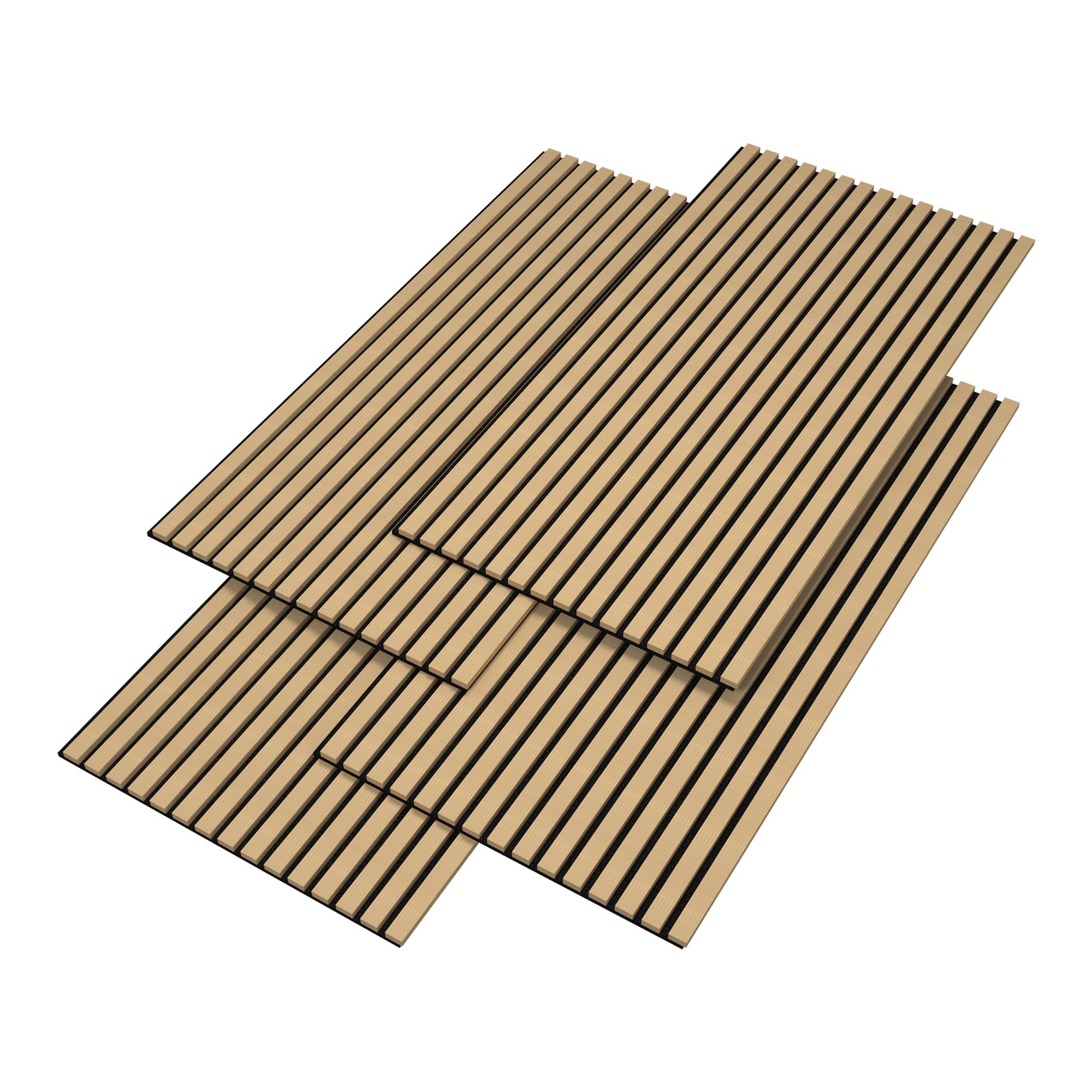 Panneaux acoustiques Vang MDF 120 x 60 effet chêne clair NEU.HOLZ - 2
