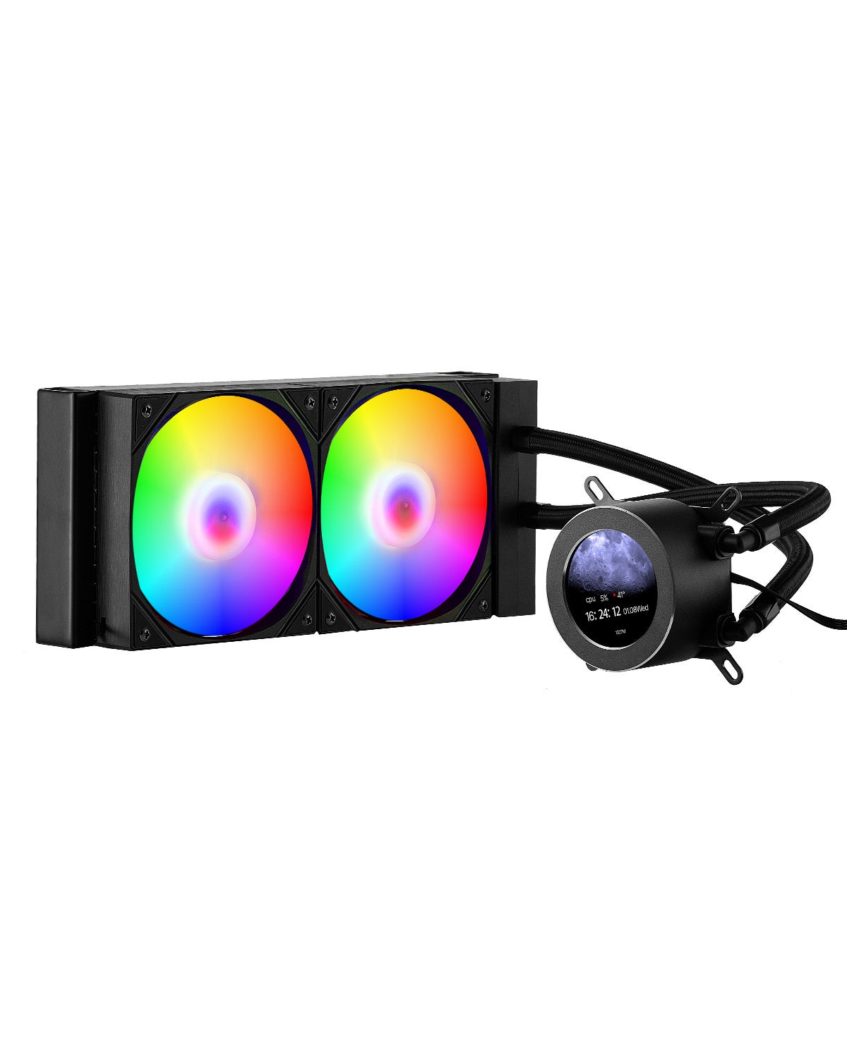 Liquid Cooler AIO CPU Chłodnica wodna z oświetleniem ARGB 120mm Wentylator PWN VEVOR