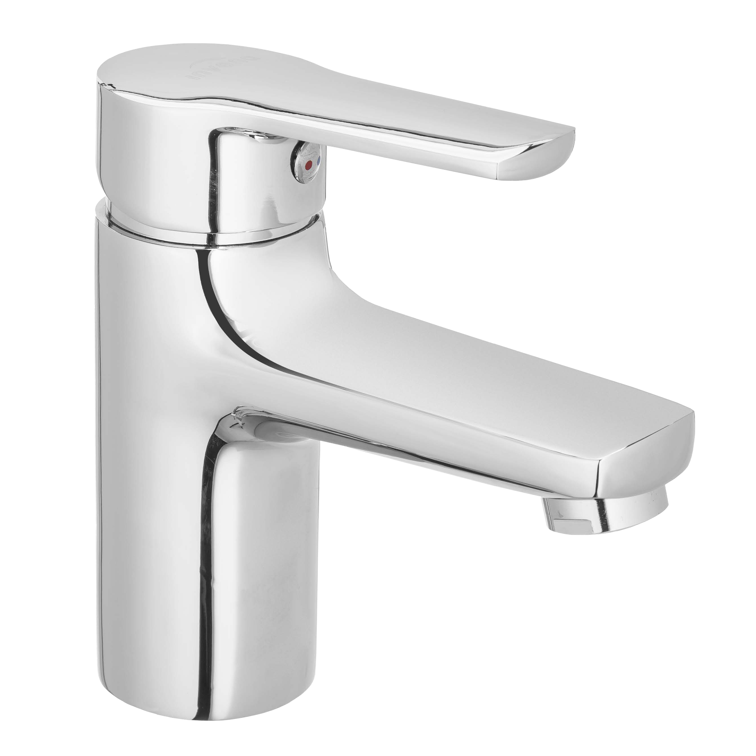 Bateria Umywalkowa Stojąca Jednouchwytowa Stała Wylewka Chrom Invena Verso