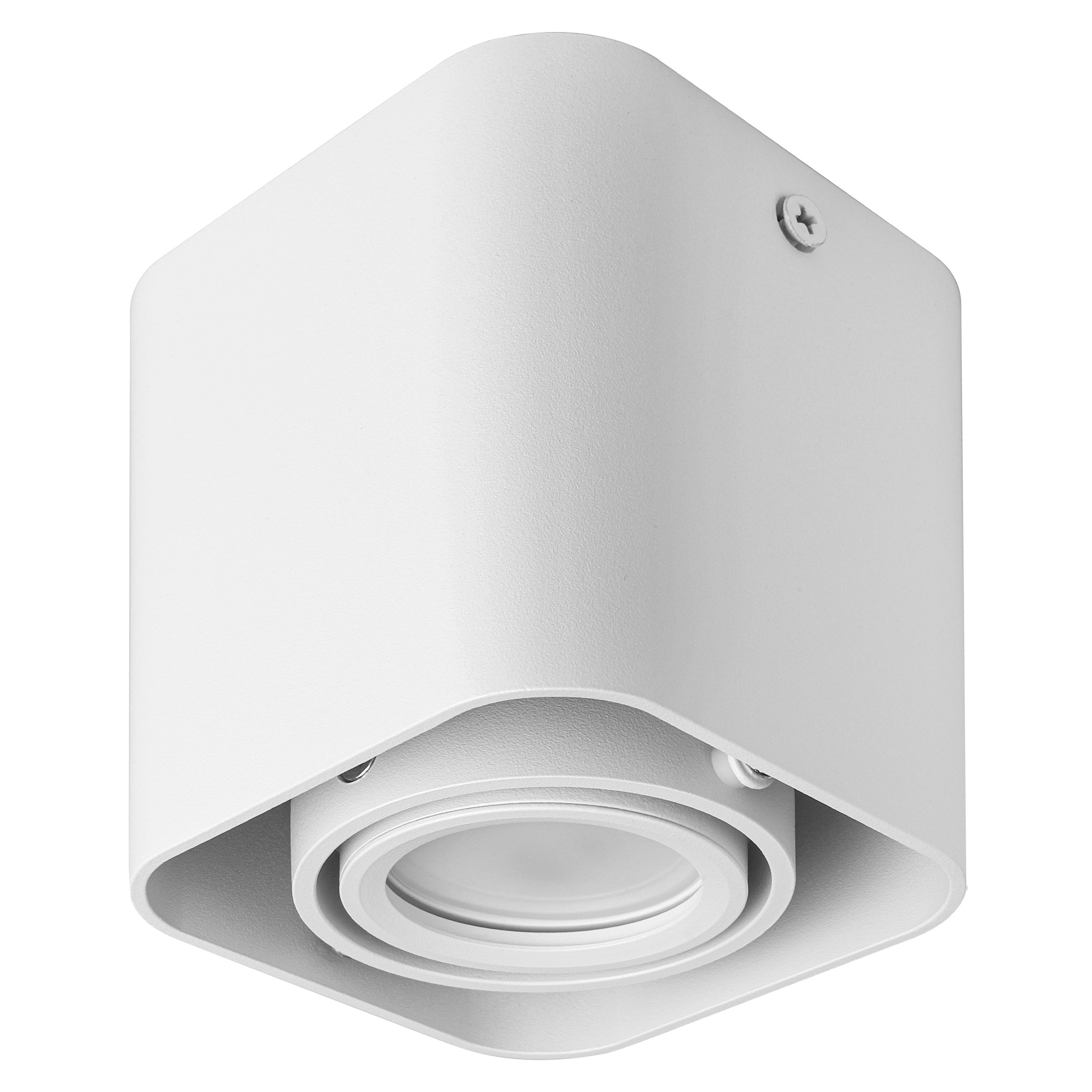 Oprawa natynkowa LED GU10 9x9x10cm ruchoma IP20 lampa sufitowa biała MasterLED