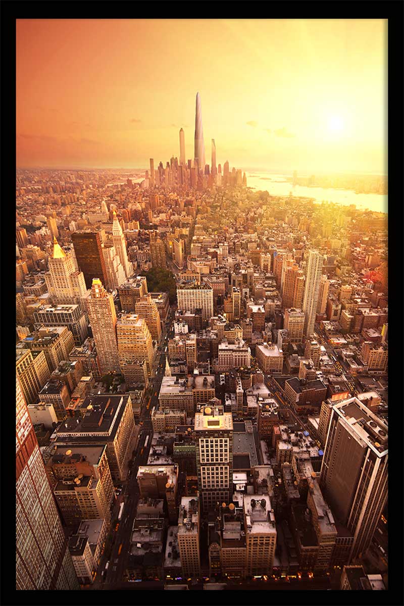 Poster New York Tramonto - 40x60cm - made in France - 5