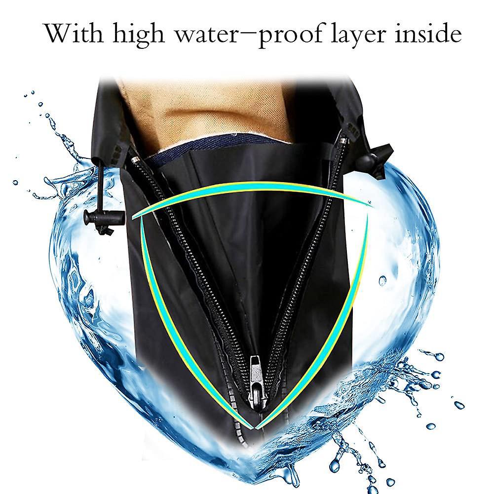 Couvre-chaussures de pluie, couvre-chaussures, couvre-bottes antidérapants, galoches imperméables réutilisables - 3