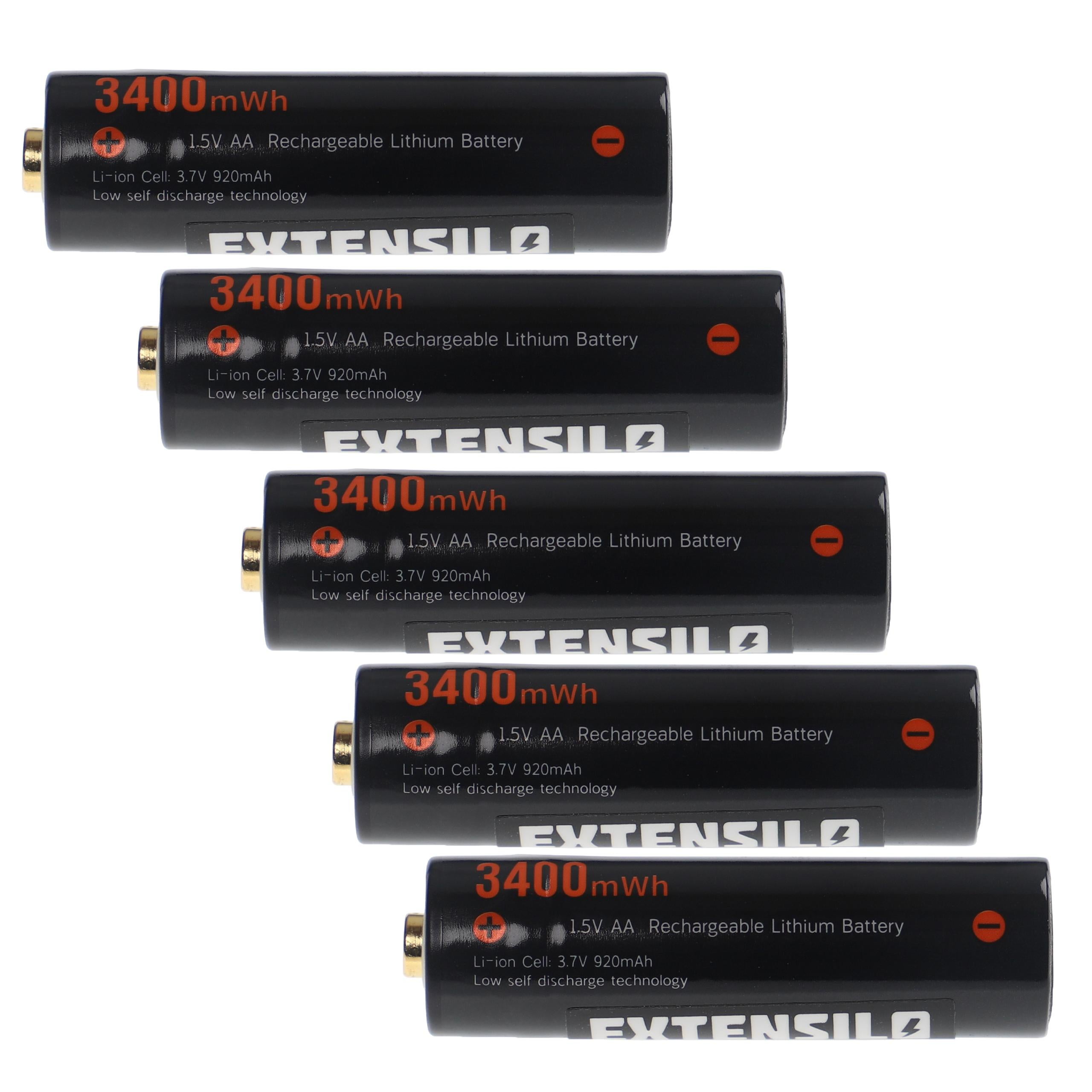 Lot De 4 Piles Rechargeables 3.7V 3000mAh - Format Plat, Décharge 30A, Pour Lampe Frontale, Torche, Lumière LED