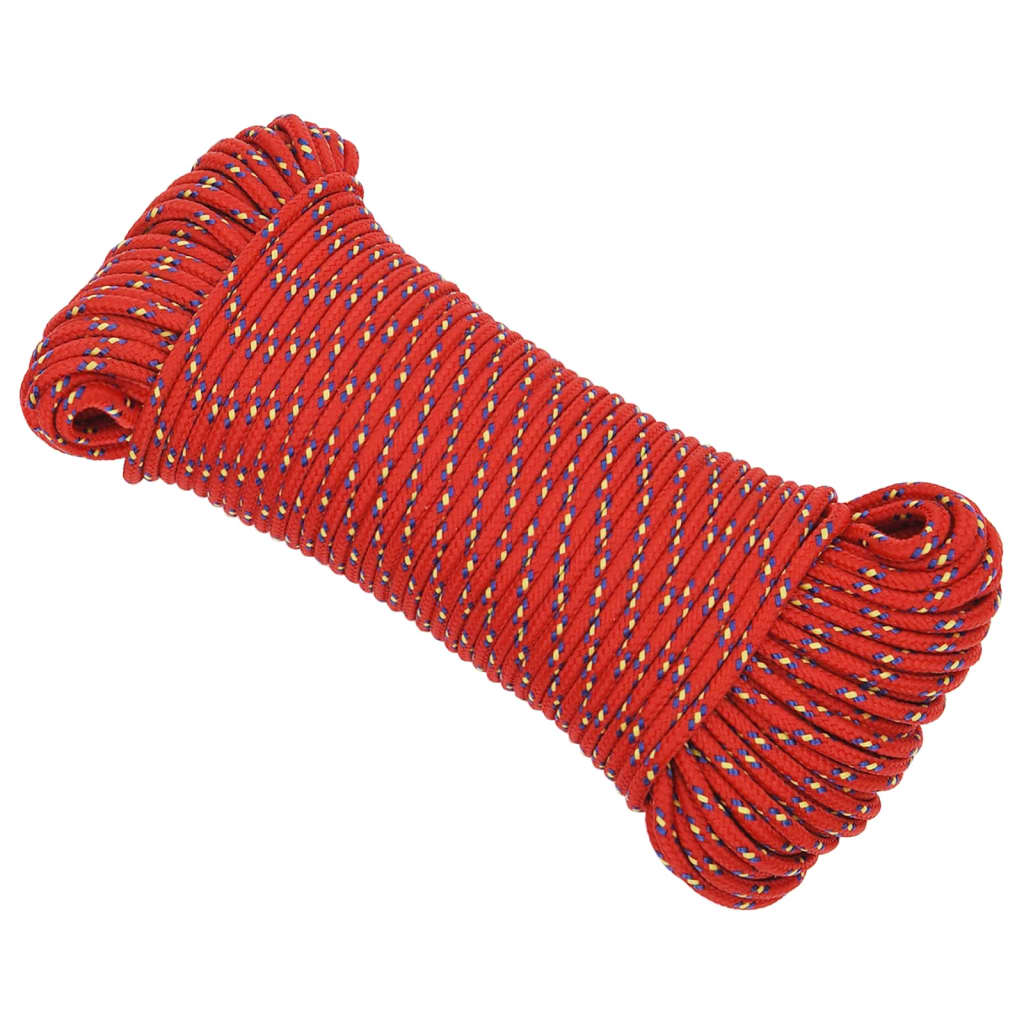 Corde de bateau Rouge 16 mm 100 m Polypropylène - Corde De Bateau Corde de bateau Rouge 16 mm 100 m Polypropylène - Corde De Bateau