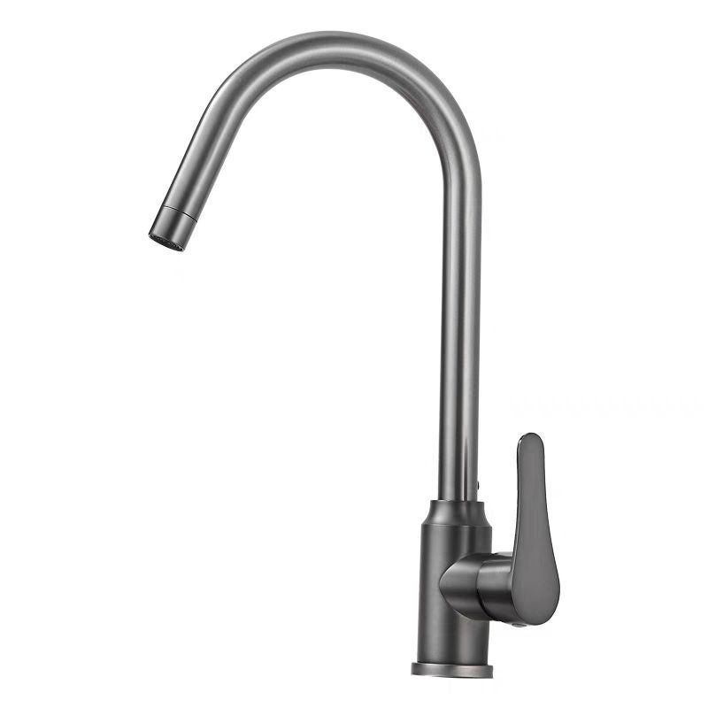 Grifo de Cocina Negro de Alta Presión de Acero Inoxidable, Grifos