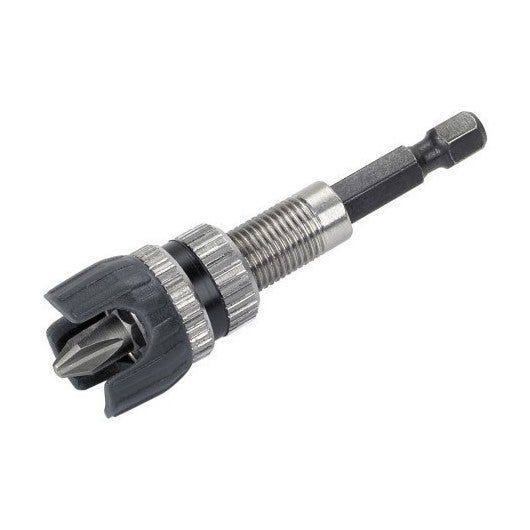 WOLFCRAFT 4055000 - Portapuntas con tope profundidad. Profundidad de atornillado ajustable. Incluye punta Philips 2 - 4