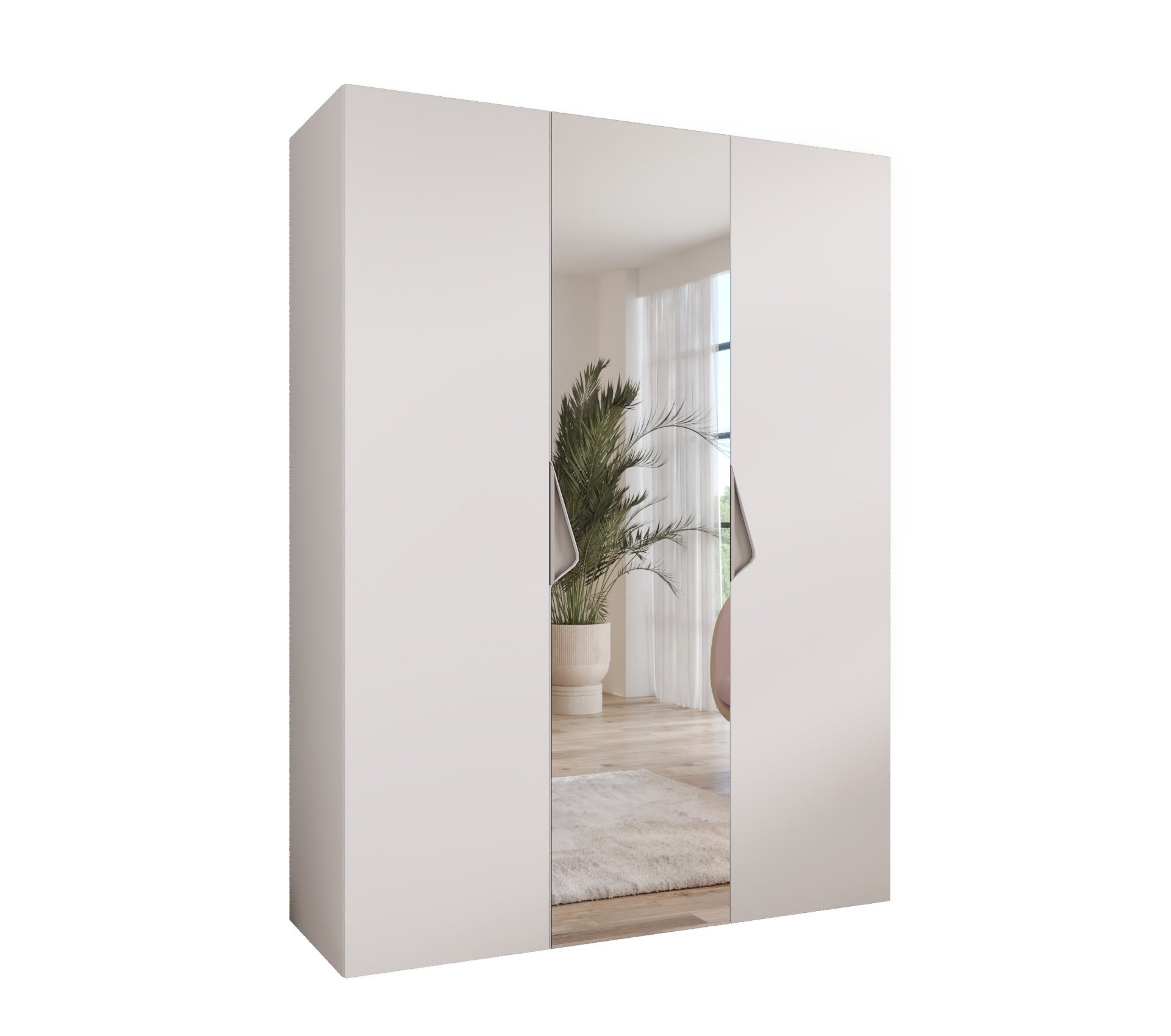 Szafa uchylna otwierana Sandi 2 150 x 52 x 202 cm biały + u. Kaszmir Abiks Meble