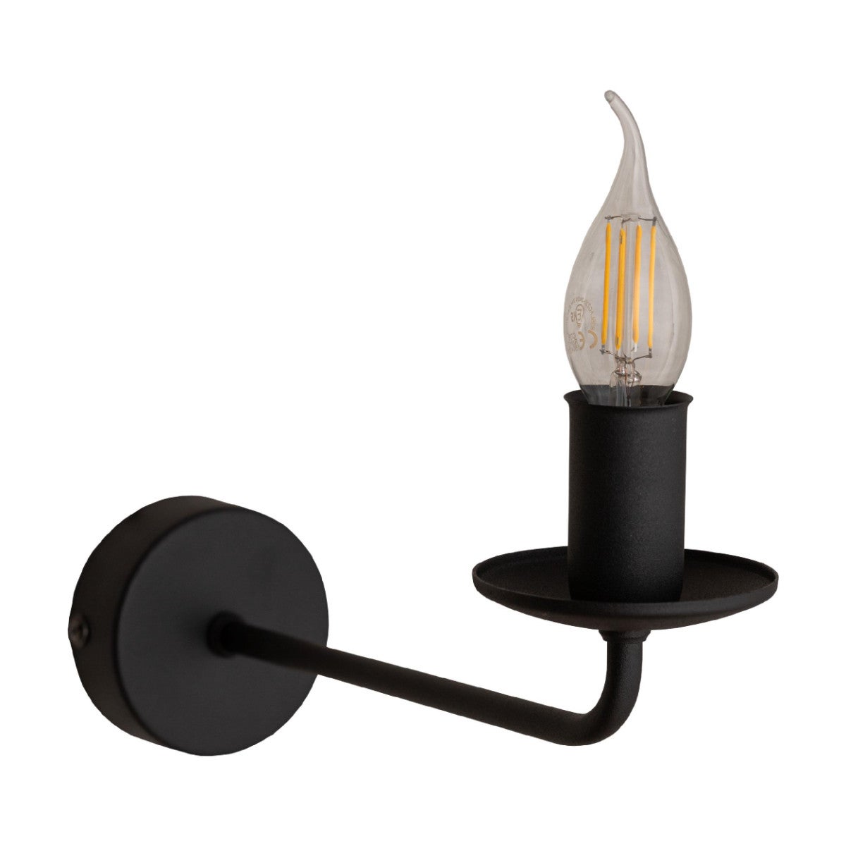 Kinkiet ścienny Limal czarny 1xE14x40W wym: 23 x 8 x 27,5 cm metal IP20 TK Lighting