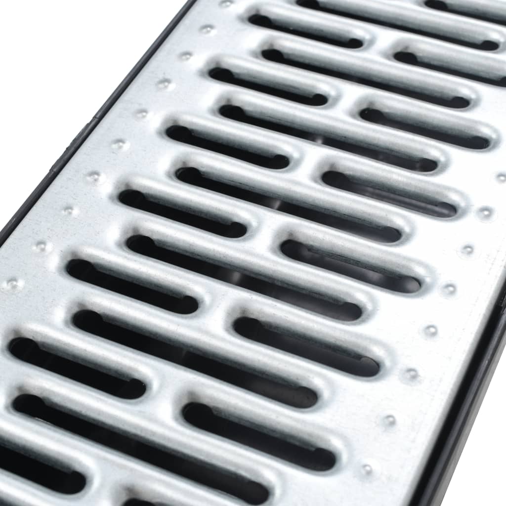 Caniveaux de drainage 6 pcs Acier galvanisé 6 m vidaXL - 4