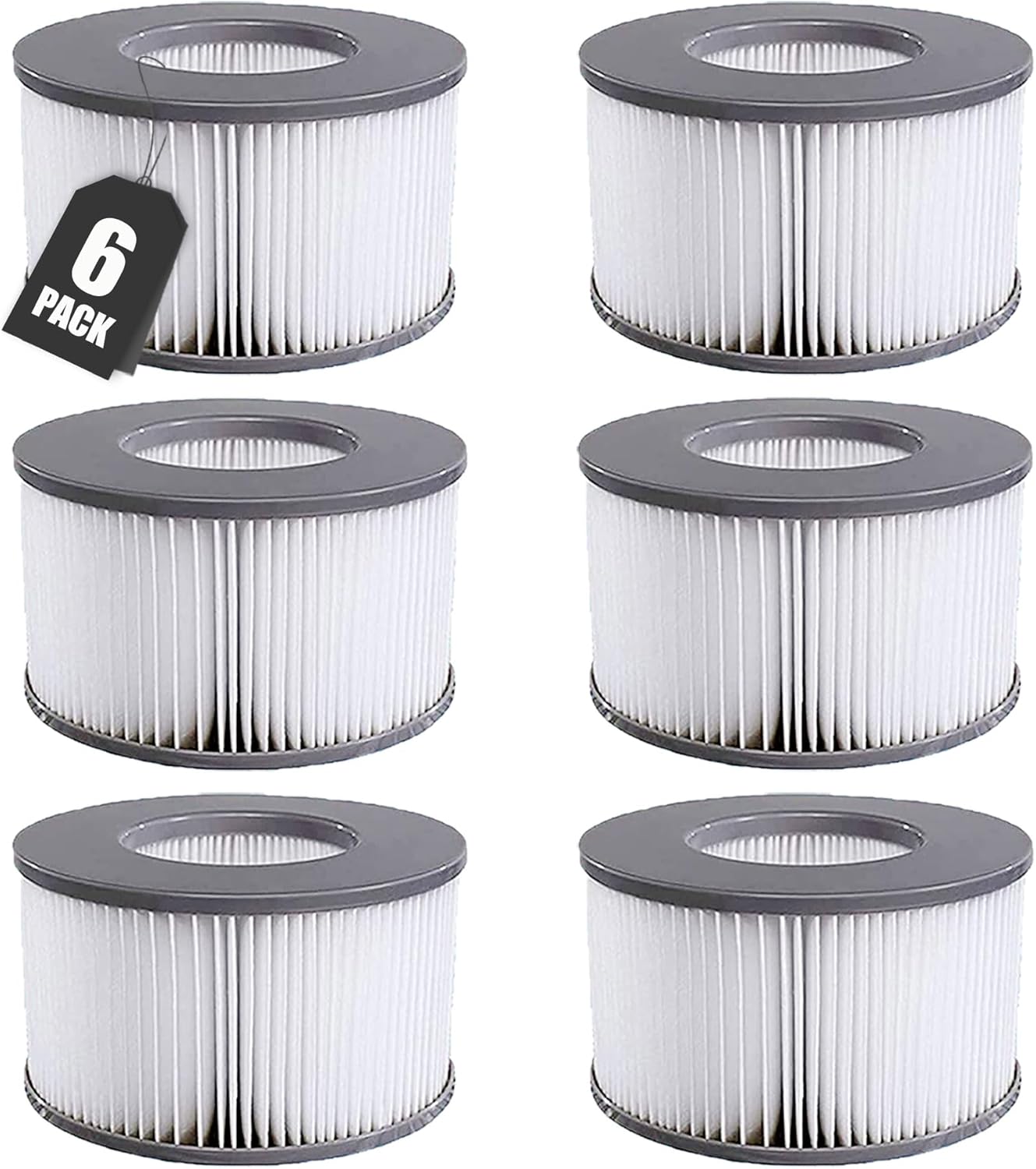 6 Wkładów Filtrujących MSPA V2 do Dmuchanego Spa Ø106cm – Filtr Zamienny do Dmuchanego Spa MSPA