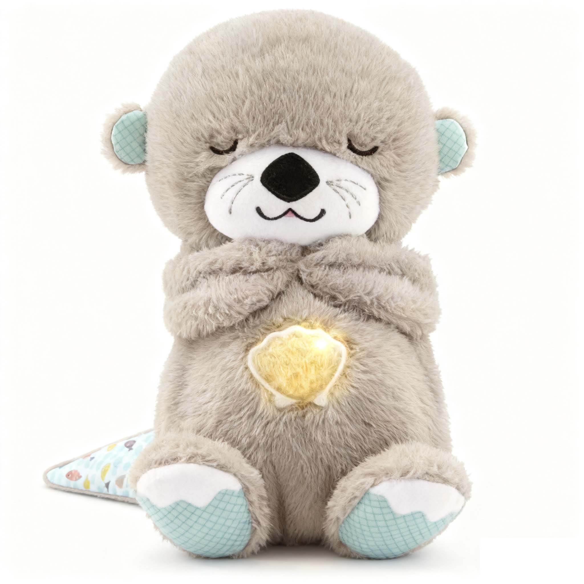 3szt Wydra Soothe 'n Snuggle dla Niemowląt, Pluszak z Muzyką, Światłami i Ruchem Oddychającym, Prezent dla Noworodka 0+ Miesięcy (bez marki)