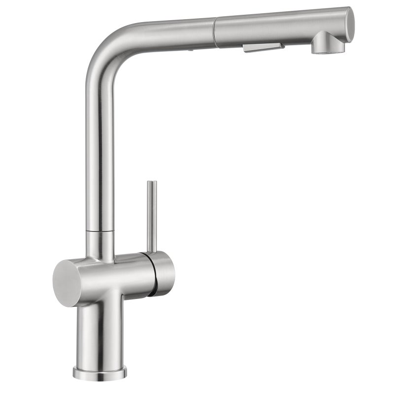 LOVHAUS rozciągliwych baterii kuchennych, wysokociśnieniowych, bateria kuchenna z prysznicem, 2 rodzaje strumienia, bateria obrotowa 360°