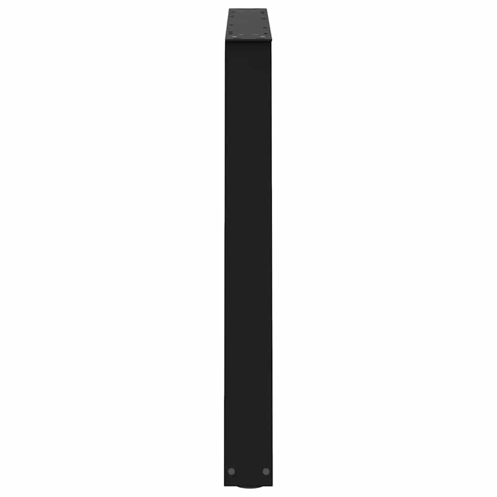 Maison Exclusive - Pieds de table à manger en V 3 pièces Noir 90 x (72-73,3) cm Acier - 6