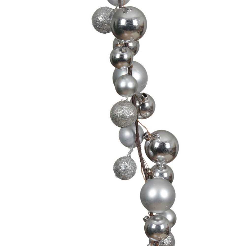 Guirlande de Noël avec boules colorées, décoration de Noël d'intérieur, Ø 6 cm, rouge - 4