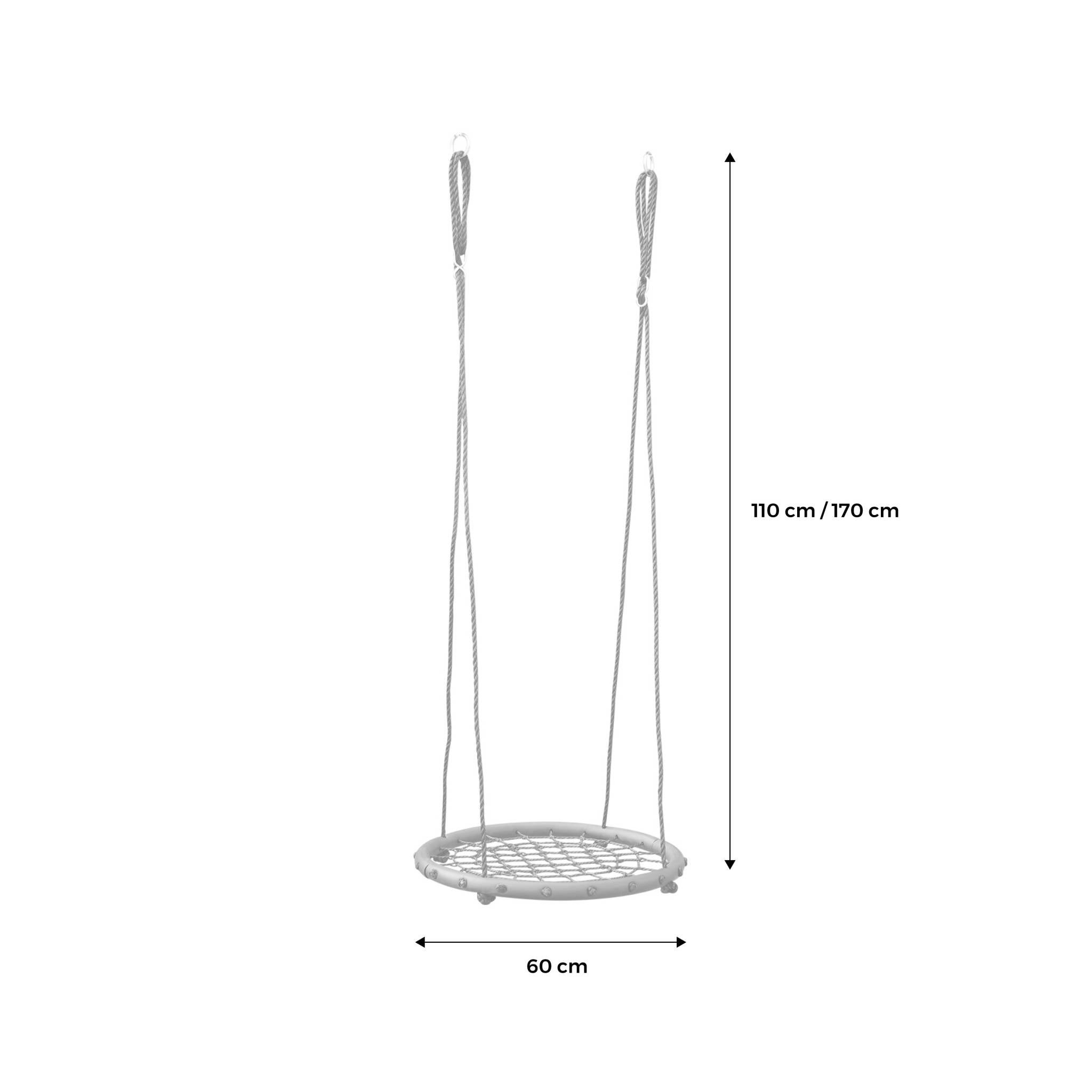 Balançoire nid d'oiseau Ø60cm pour portique de 2 à 2.2m. agrès pour portique AQUILONS - 4