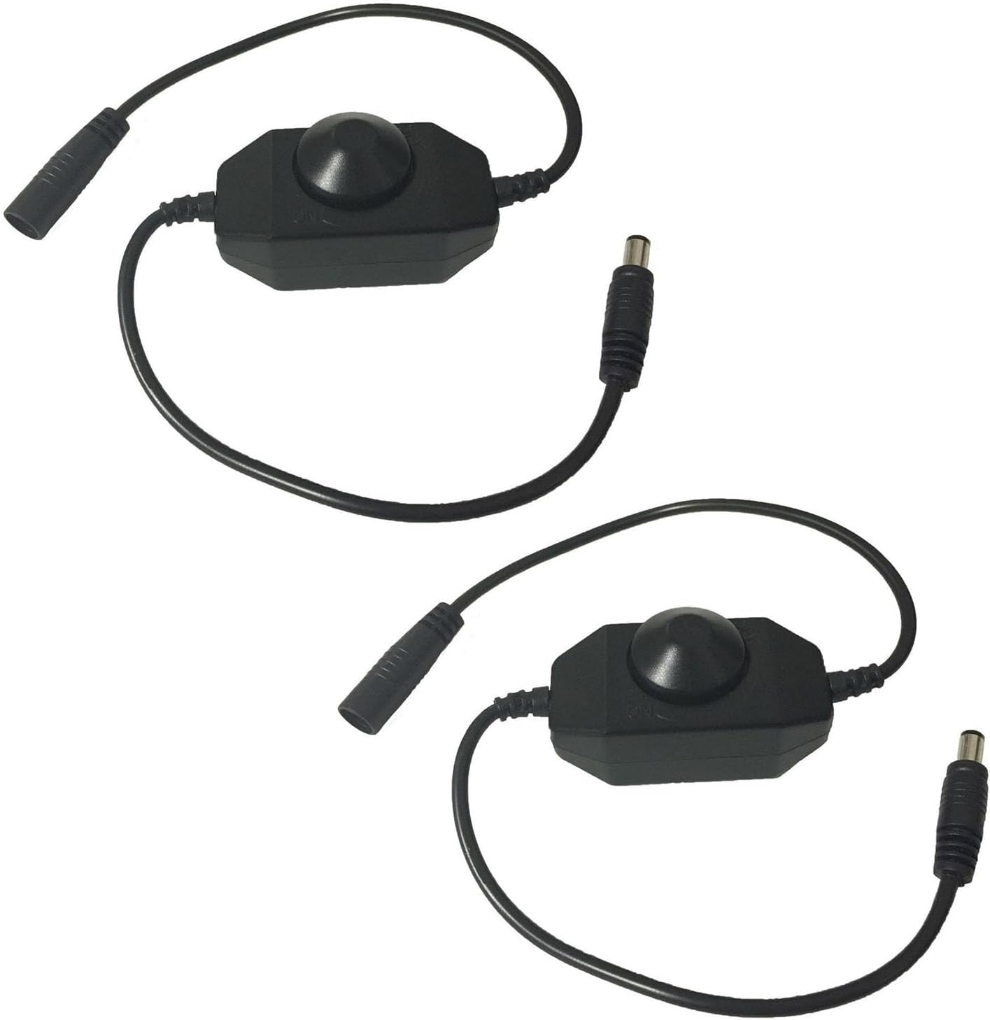 Dos reguladores de intensidad LED de 12 V CC, conectores macho y hembra ...
