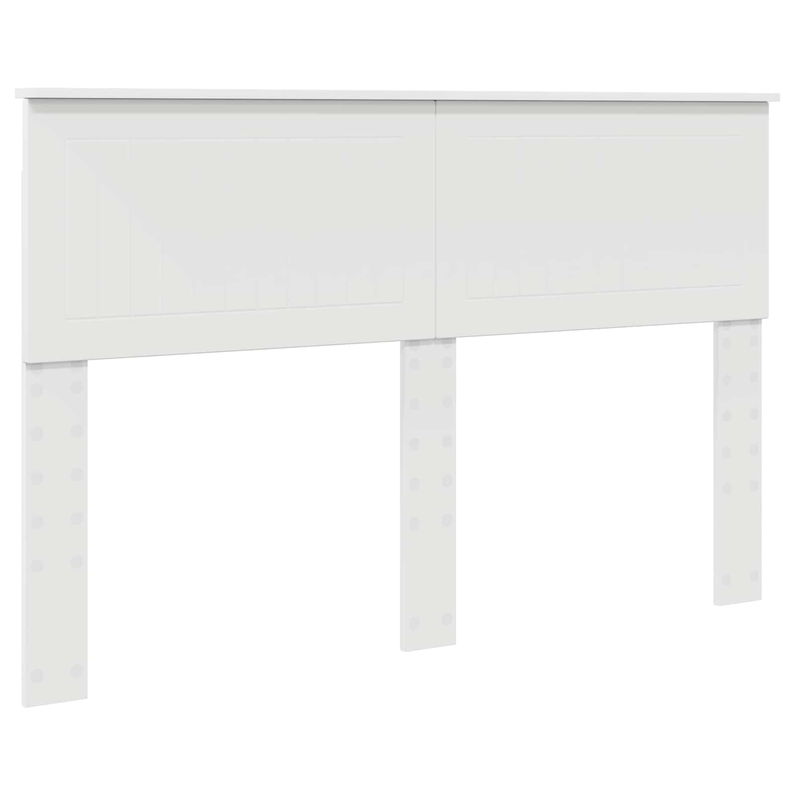 Cadre de lit avec tête de lit, blanc, 140 x 200 cm, pin massif - 6