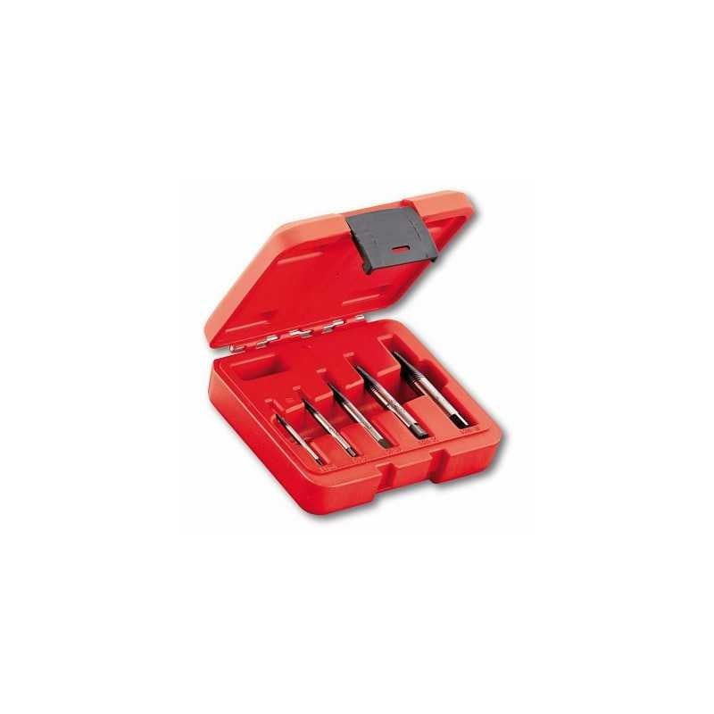SATA ST09704SJ Set 5 Estrattori Per Viti Rotelle, Filettatura Sottile, 2-7 Mm, Custodia Plastica